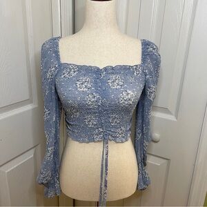 OotdFash smocked floral top